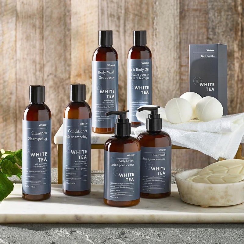 Westin White Tea Aloe Bath & Body Oil - Soothing and Invigorating Massage Oil with Aloe Extract - 8 Ounces - Image 5